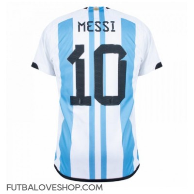 Dres Argentína Lionel Messi #10 Domáci MS 2022 Krátky Rukáv